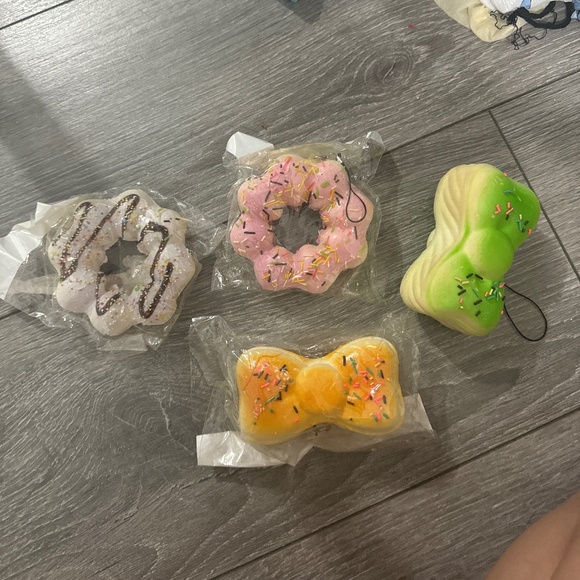 Other - Squishy doughnuts and bow macaroons